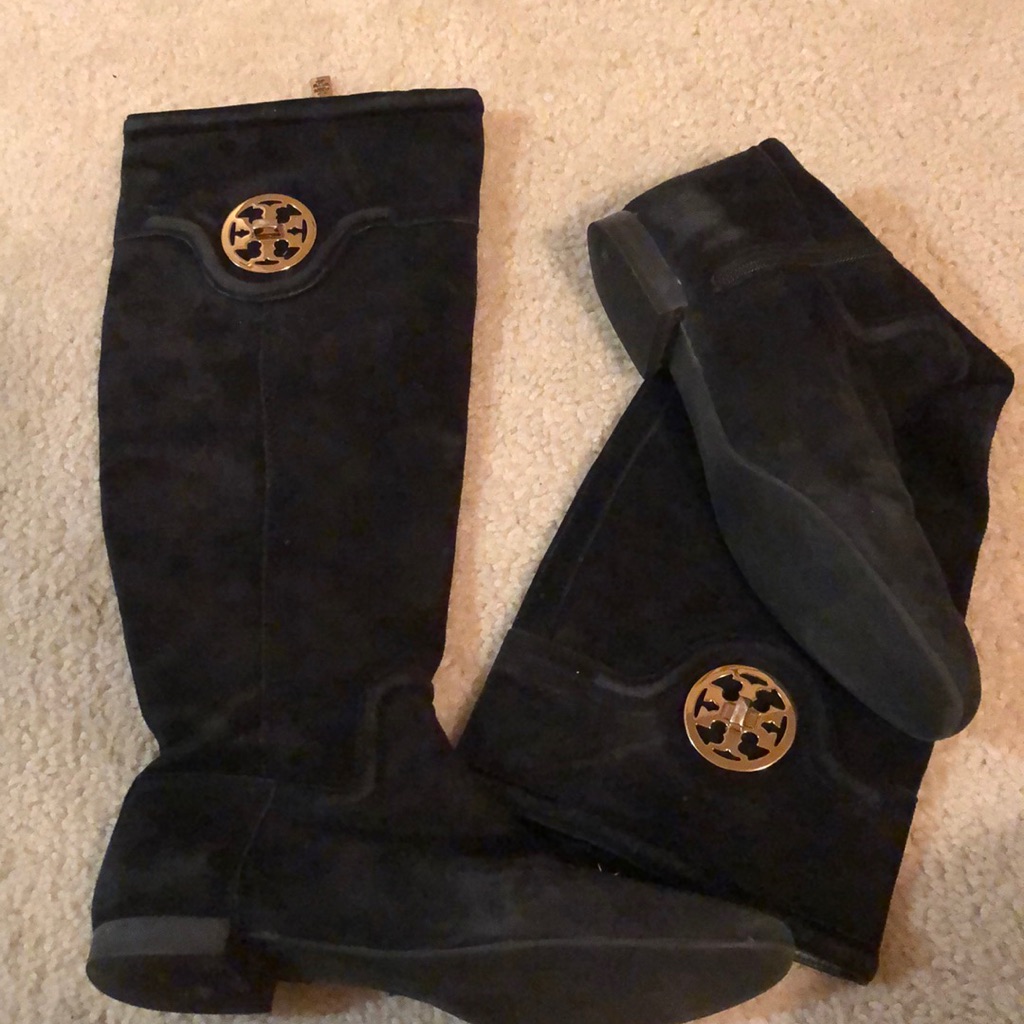 Black Suede Tory Burch Boots